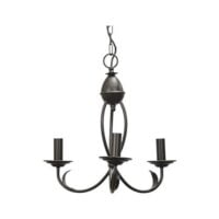 BRIGHT STAR CH075/3 BLACK METAL CHANDELIER