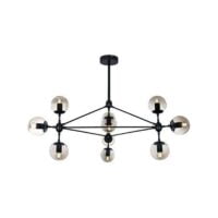 BRIGHT STAR CH100/10 MATT BLACK CHANDELIER