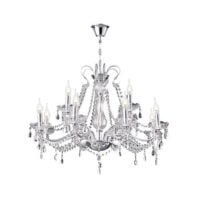 BRIGHT STAR CH104/8 POLISHED CHROME & CRYSTAL CHANDELIER