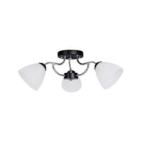 BRIGHT STAR CH178/3 CHROME & BLACK CHANDELIER