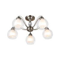 BRIGHT STAR CH252/5 SATIN CHROME CHANDELIER
