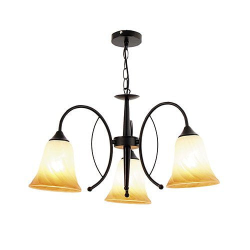 BRIGHT STAR CH366/3 BLACK METAL CHANDELIER Discount Lighting
