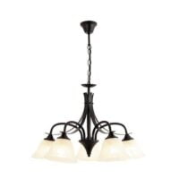 BRIGHT STAR CH376/5 BLACK METAL CHANDELIER