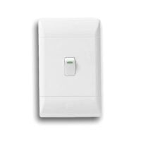 CBI L120-P 2X4 1 LEVER 1 WAY SWITCH, WHITE