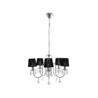 EUROLUX CH220 OPULENCE BLACK & CHROME CHANDELIER