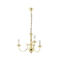 EUROLUX CH4PB FLEMMISH POLISHED BRASS CHANDELIER