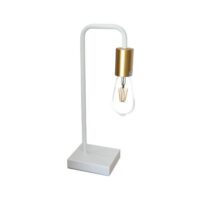 K-LIGHT G-KLT-8105/WH WHITE & SATIN GOLD TABLE LAMP