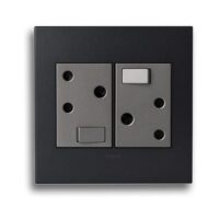 LEGRAND ARTEOR PD44MGP DOUBLE SOCKET, GRAPHITE