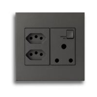LEGRAND ARTEOR PMON44MM SA+SLIMLINE SOCKET, MAGNESIUM