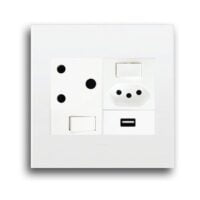 LEGRAND ARTEOR PNU44WWH SA+SLIMLINE+USB SOCKET, WHITE