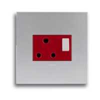 LEGRAND ARTEOR PSDED44SA SINGLE DEDICATED SOCKET, SOFT ALU
