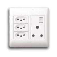 LEGRAND YSALIS PYNO44WHT SA+SLIMLINE SOCKET, WHITE