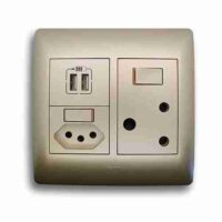 LEGRAND YSALIS PYONSU44CHA SA+SLIMLINE+USB SOCKET, CHAMPAGNE