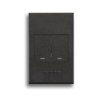 MAJOR-TECH VETI 3 3V112GG 2X4 2 LEVER 1 WAY SWITCH, GRAPHITE