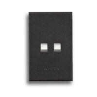 MAJOR-TECH VETI 3 3V135G 2X4 2xCAT6 DATA SOCKET, GRAPHITE