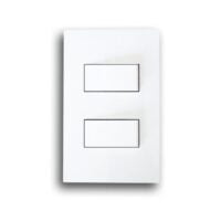 ONESTO MATRIX MXS-2021 2X4 2 LEVER 1 WAY SWITCH, WHITE
