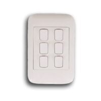 ONESTO ORACLE ON2061 2X4 6 LEVER 1 WAY SWITCH, WHITE