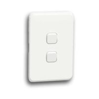 SCHNEIDER ICONIC 4012W1_XW 2X4 2 LEVER 1 WAY SWITCH, WHITE