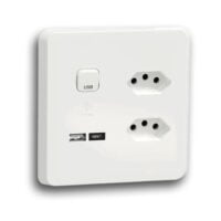 SCHNEIDER ICONIC 4022USBAC_XW 4X4 SA+SLIMLINE+USB SOCKET, WHITE