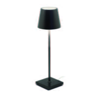 SPAZIO 4664.3.3030 FONTANA SMOOTH BLACK TABLE LAMP