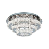 BRIGHT STAR CF056 STAINLESS STEEL & CRYSTAL CEILING LIGHT