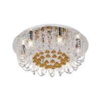 BRIGHT STAR CF2826/6 LED POLISHED CHROME & CRYSTAL CEILING LIGHT
