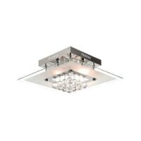 BRIGHT STAR CF312/5 POLISHED CHROME & CRYSTAL CEILING LIGHT