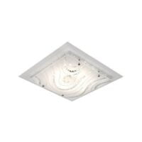 BRIGHT STAR CF334 LED 400MM FROSTED GLASS & CRYSTAL CEILING LIGHT