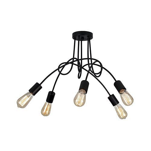 BRIGHT STAR CF384/5 BLACK CEILING LIGHT Discount Lighting Wholesaler