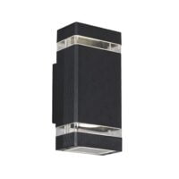 BRIGHT STAR L124 BLACK UP & DOWN FACING WALL LIGHT