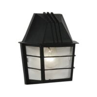 BRIGHT STAR L149 BLACK WALL LANTERN