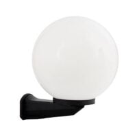 BRIGHT STAR L313 BLACK & OPAL WALL LANTERN