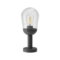 BRIGHT STAR L373 MATT BLACK PILLAR LANTERN