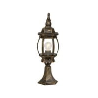 BRIGHT STAR L8083 BLACK & GOLD PILLAR LANTERN