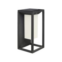 BRIGHT STAR LS020 MATT BLACK SOLAR WALL LIGHT + SENSOR
