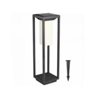 BRIGHT STAR LS021 MATT BLACK SOLAR BOLLARD + SENSOR
