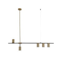 BRIGHT STAR PEN460/5 BLACK & GOLD PENDANT