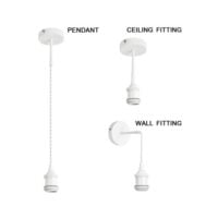 BRIGHT STAR PEN501 MATT WHITE PENDANT