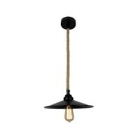 BRIGHT STAR PEN586 BLACK & ROPE PENDANT