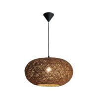 BRIGHT STAR PEN770 BROWN TWINE PENDANT