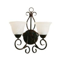 BRIGHT STAR WB1470/2 OLD GOLD METAL WALL LIGHT