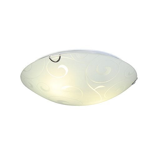 EUROLUX C396 FLORAL DESIGN WHITE CEILING LIGHT Discount Lighting