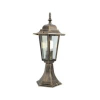 EUROLUX O20BG BLACK & GOLD PILLAR LANTERN
