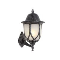 EUROLUX O32BS BLACK & SILVER WALL LANTERN