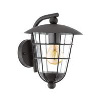 EUROLUX O388 PULFERO BLACK WALL LANTERN