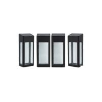 EUROLUX O624 TIBOX BLACK SOLAR WALL LIGHT