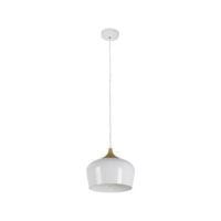 EUROLUX P580W FJORD WHITE & WOOD PENDANT