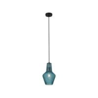 EUROLUX P797BL MILANO BLACK & BLUE GLASS PENDANT