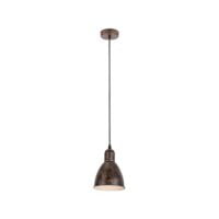 EUROLUX P831C PRIDDY COPPER & WHITE PENDANT