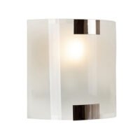 RADIANT JH19-CH/W PAX CHROME & FROSTED GLASS WALL LIGHT